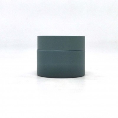 15g 30g 50g 1oz Best Price painting color frosted green cosmetic glass jar