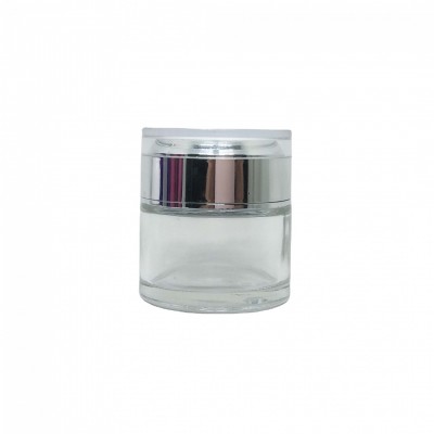 60ml 80ml 100ml 120ml 50g Transparent Acrylic Glass Cosmetic Cream and Lotion jars and bottles