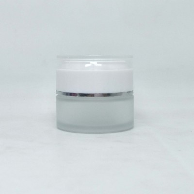 matte Transparent Acrylic Glass Cosmetic Cream jars and lotion bottles 30g 50g