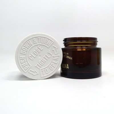 Custom made 30g 50g 60g  130g cosmetic glass cream jar with child proof cap