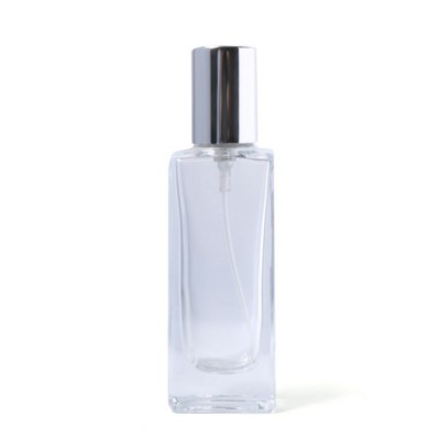 Clear Square Spray Bottles 15ml 30ml 50ml 100ml  Customized Glass Perfume Bottle With Sprayer