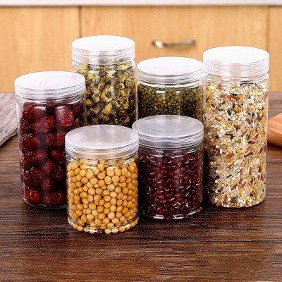 PET Food Storage Jar Plastic Stock Jam Jar